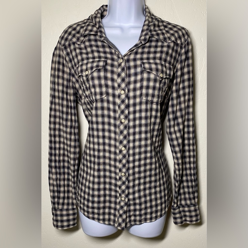 Lucky Brand Button Down Long Sleeve Top